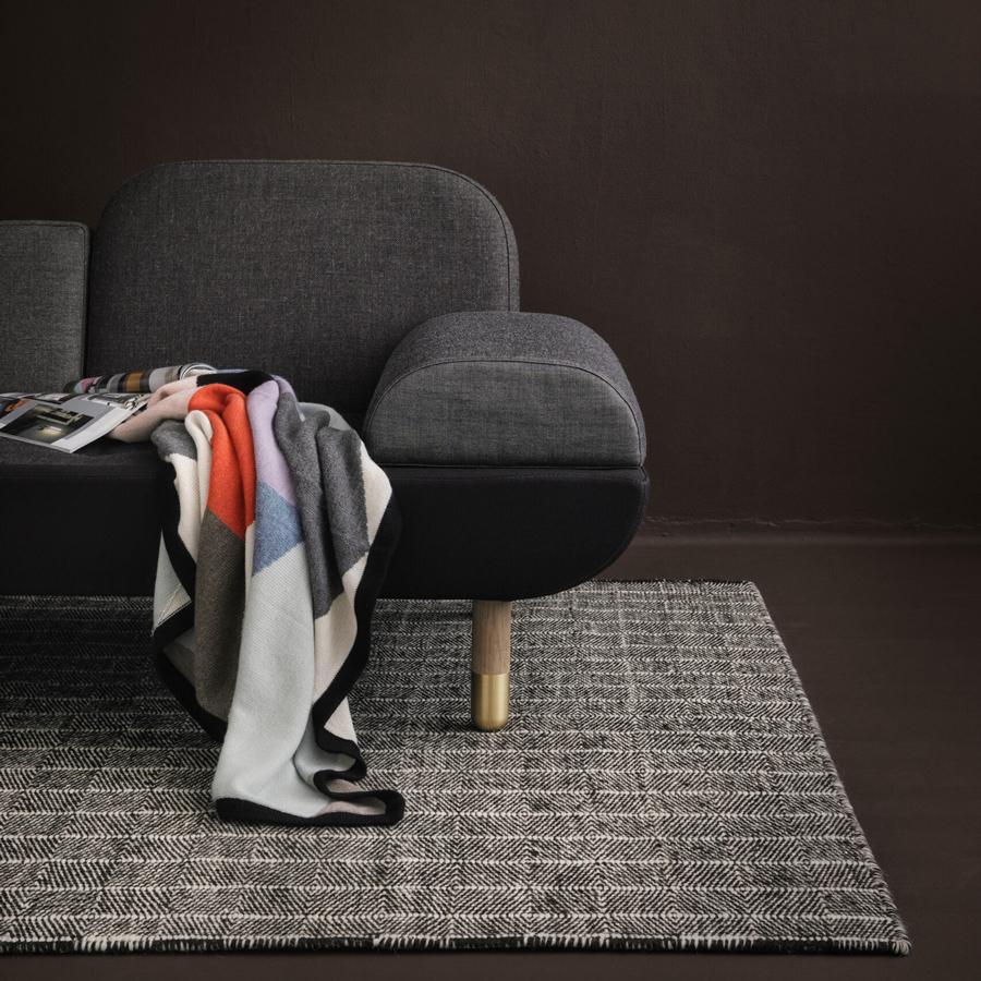 New Freja Rug 170x240cm White & Beige