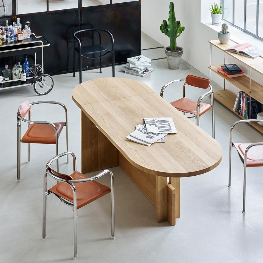 Split Chair Cognac & Chrome