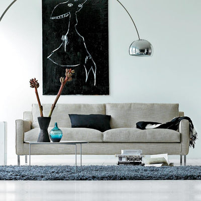 Streamline 2 Seater Leather Sofa Black