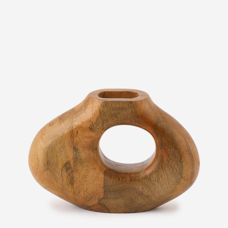 Brown Mango Wood Sculptural Object Small