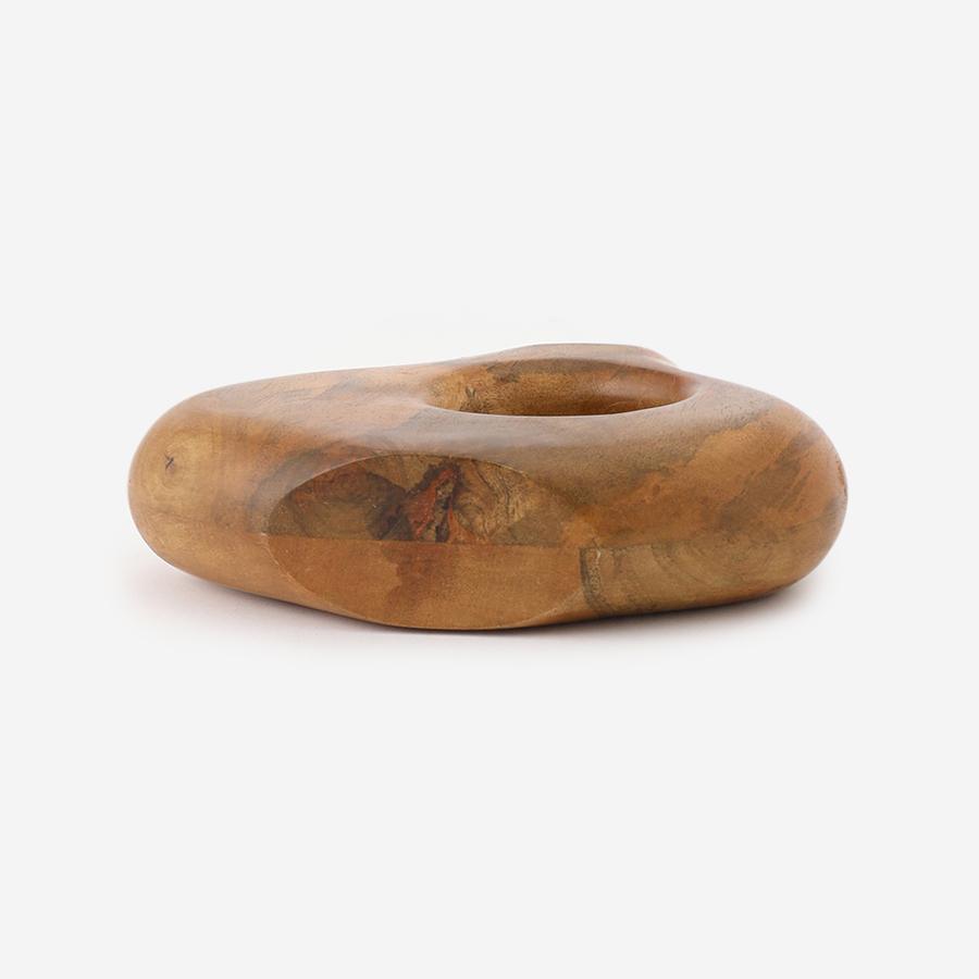 Brown Mango Wood Sculptural Object Small