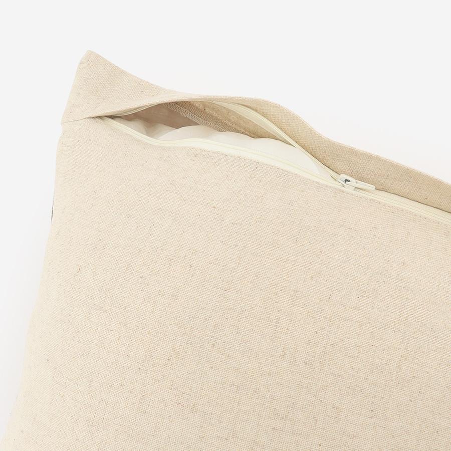 Applique Cushion Cover 45cm White & Black