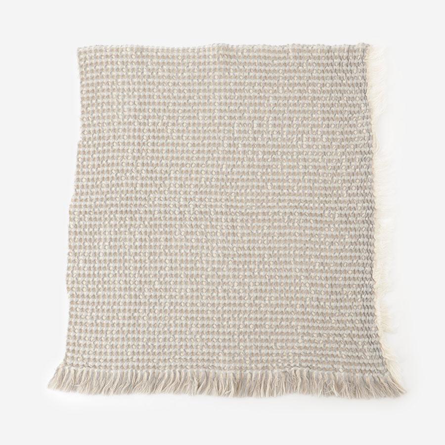 Jensen Jacquard Woven Throw Light Grey