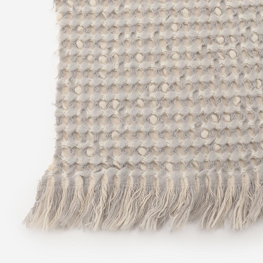 Jensen Jacquard Woven Throw Light Grey