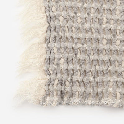 Jensen Jacquard Woven Throw Light Grey