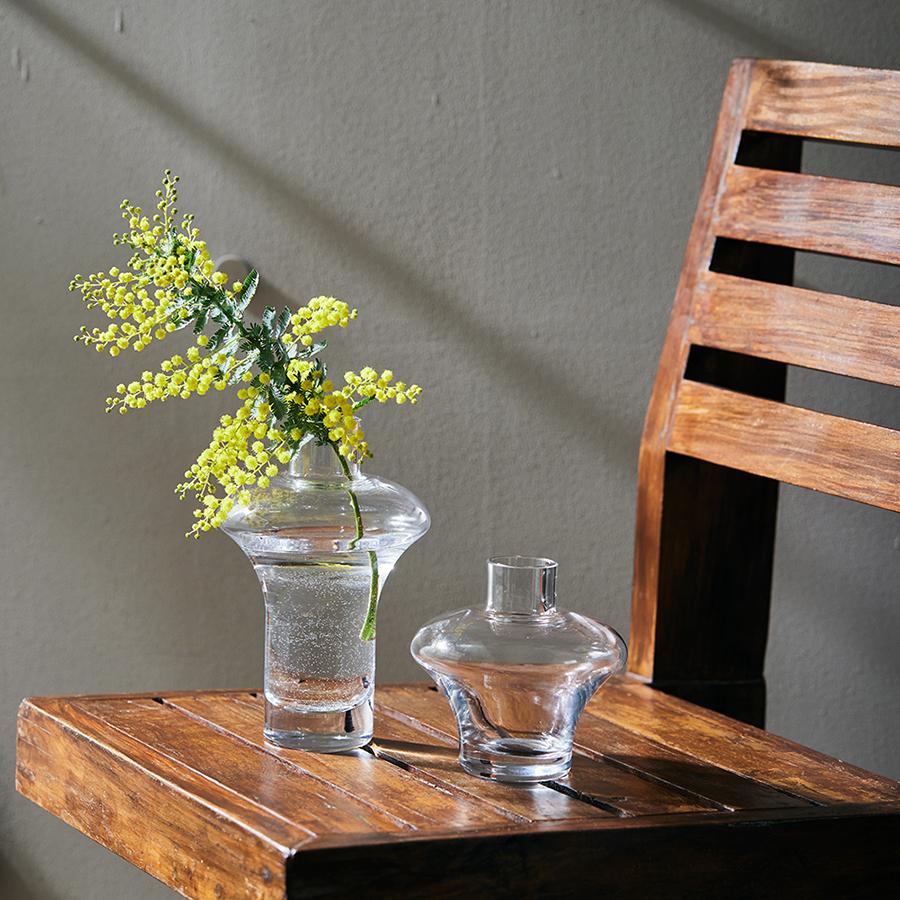 Curve Glass Flower Vase Large