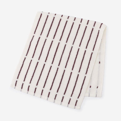 Kuvio Hand Towel White & Red