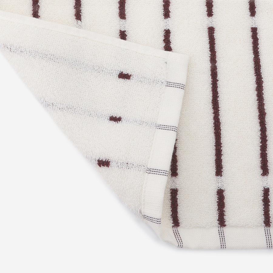 Kuvio Hand Towel White & Red
