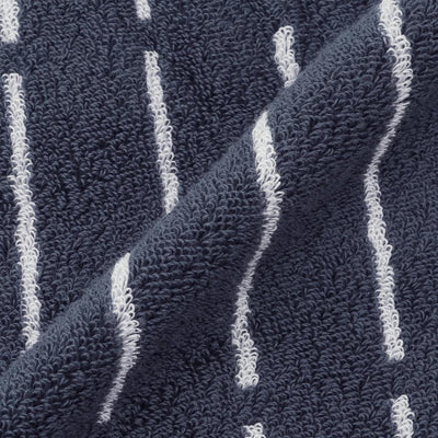 Kuvio Bath Towel Navy & White